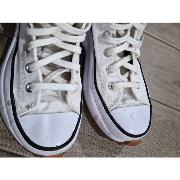 Converse Chuck Taylor All Star Platform High White Womens Size 7 Preowned - Picture 3 of 8